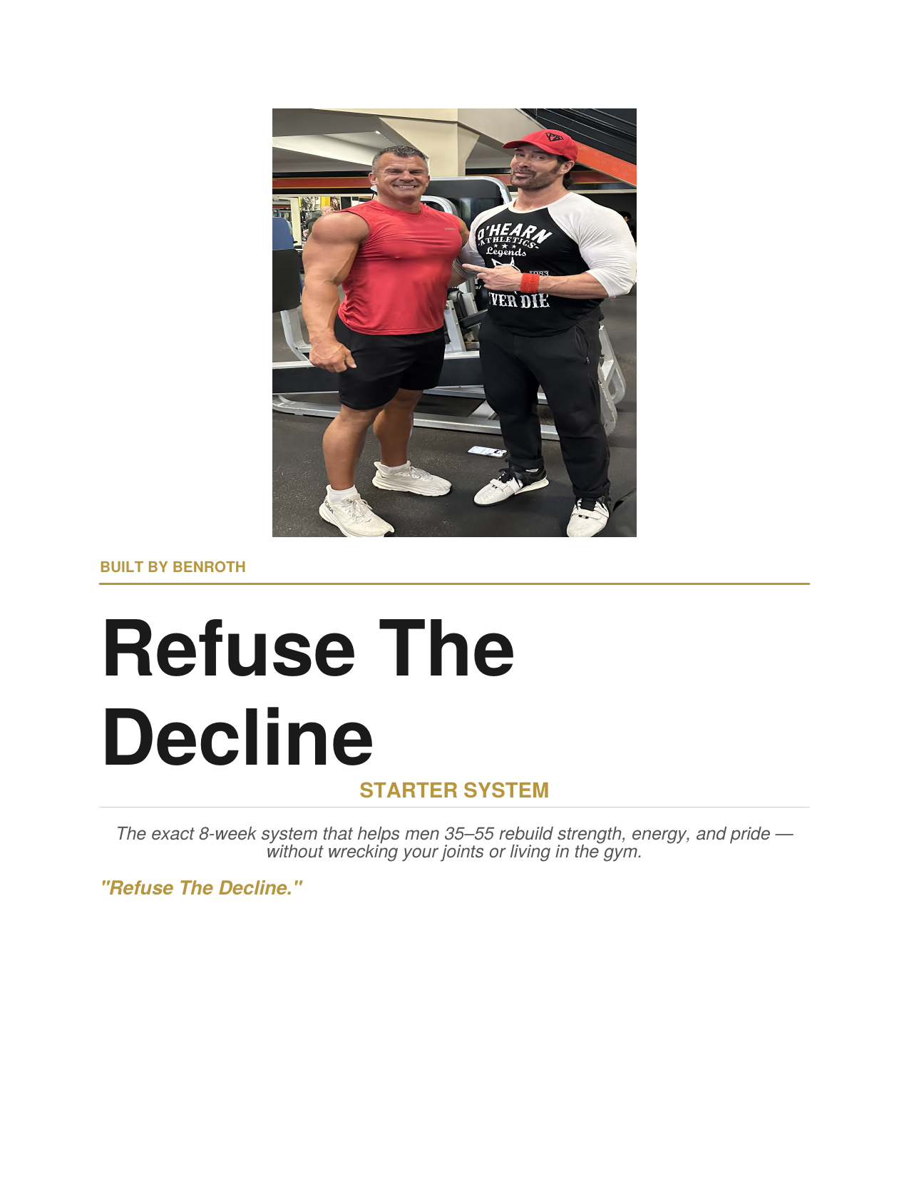 Refuse The Decline Starter System — PDF Cover