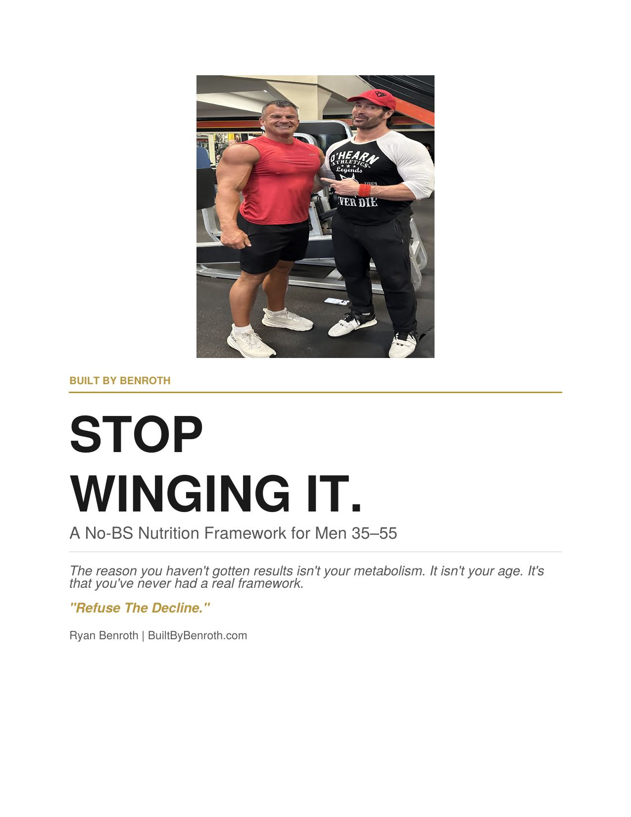 Stop Winging It — PDF Cover